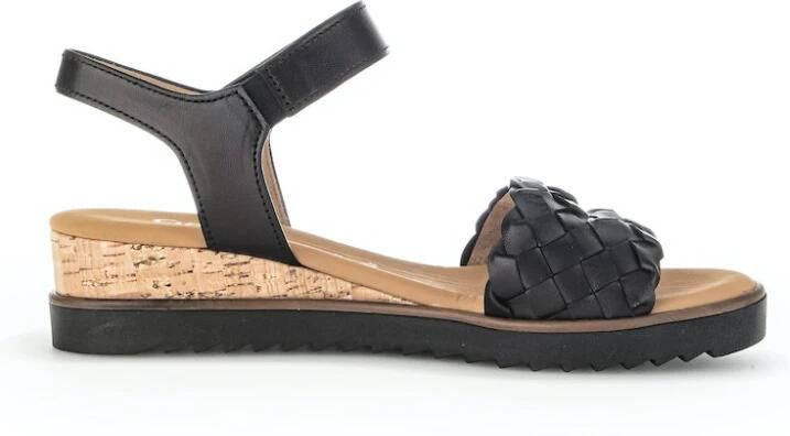 Gabor Sandaaltjes Genua zomerschoen sandaal sleehak met klittenbandsluiting breedte g