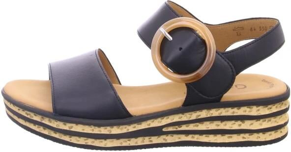 Gabor Sleehaksandaaltjes zomerschoen bandjessandaal klittenbandsluiting onder de decoratieve gesp - Foto 4