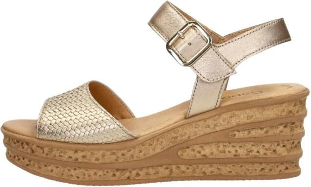 Gabor Champagne sleehak sandalen voor dames