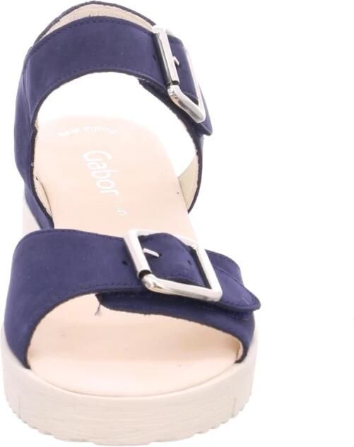 Gabor 24.770-16 Soft Nubuck Blue-voetbed sandaal- sandaal-sleehak sandaal - Foto 3