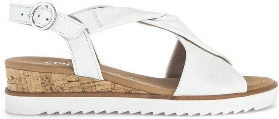 GABOR Sandalen met Hak Dames 751.1 Maat: 38 5 Materiaal: Leer Kleur: Wit - Foto 16