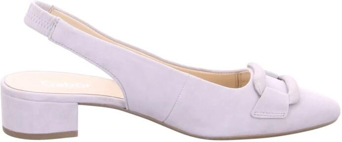 Gabor Slingback pumps Blokhak feestelijke schoen trouwschoen met elastische bandjes