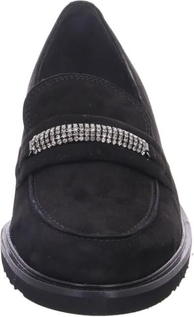 Gabor Zwarte Fluwelen Loafers Winterstijl Black Dames - Foto 5