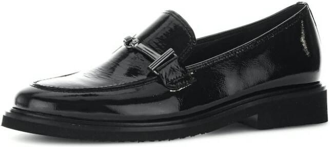 Gabor Zwarte lakleren loafers wintereditie Black Dames - Foto 2