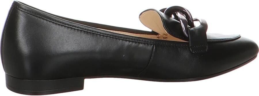 Gabor Zwarte lakleren loafers wintereditie Black Dames