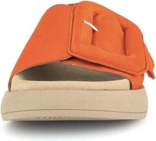 Gabor Oranje Velvet Muiltjes Modern Comfortabel Orange Dames - Foto 4
