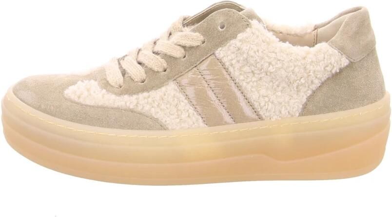 Gabor Plateausneakers Vrijetijdsschoen lage schoen veterschoen in teddy-look