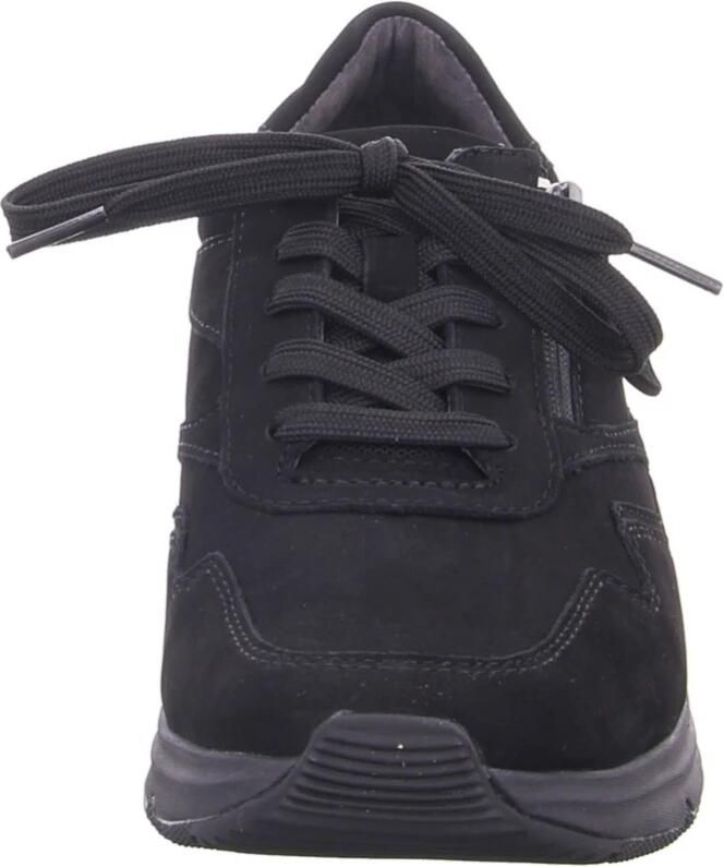 Gabor Rollingsoft Sneakers met sleehak vrijetijdsschoen lage schoen veterschoen logo op de hiel