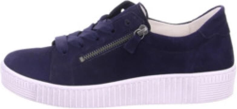 Gabor Plateausneakers met twee ritsen vrijetijdsschoen lage schoen veterschoen