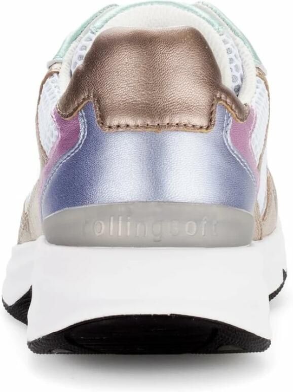 Gabor Rollingsoft Sneakers met sleehak vrijetijdsschoen halfschoen veterschoen met gepolsterde schacht - Foto 4