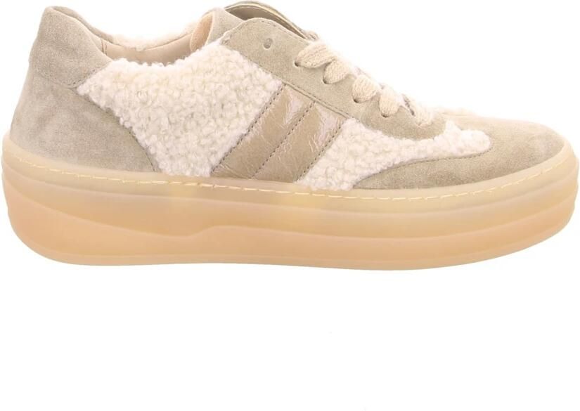 Gabor Plateausneakers Vrijetijdsschoen lage schoen veterschoen in teddy-look