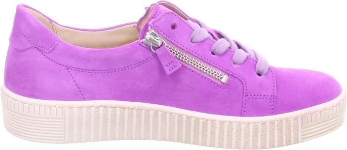 Gabor Veloursleren Enkellaarzen Pink Dames - Foto 4