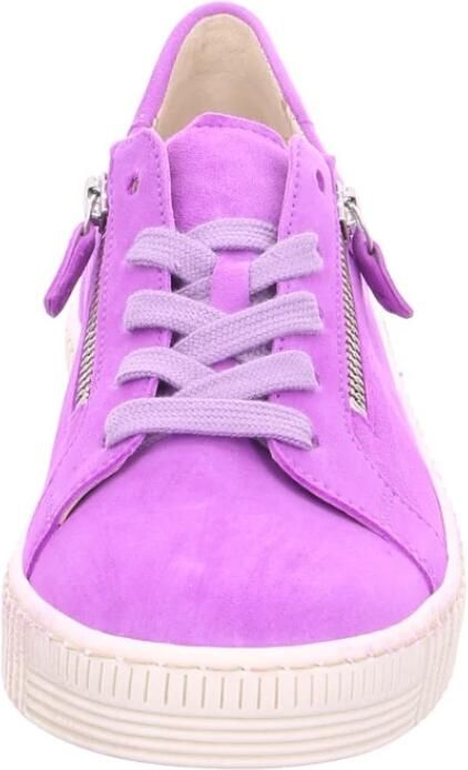 Gabor Veloursleren Enkellaarzen Pink Dames - Foto 3