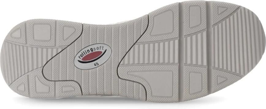 Gabor rollingsoft sensitive 66.897.10 dames rollende wandelsneaker zilver