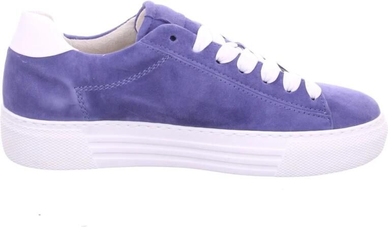 Gabor Plateausneakers Florence vrijetijdsschoen lage schoen veterschoen met decoratieve stiksels g-breedte - Foto 4