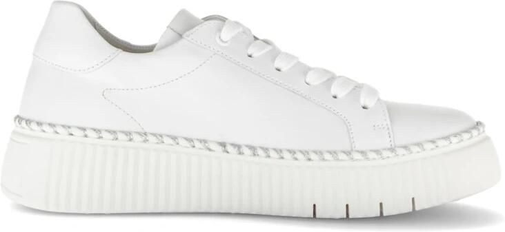 Gabor Plateausneakers vrijetijdsschoen lage schoen veterschoen met contrast-raamnaad