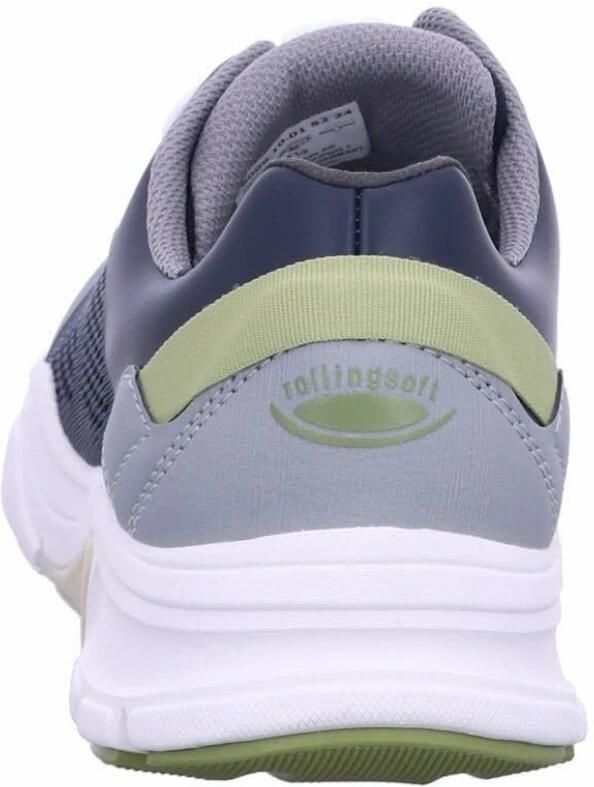 Gabor Rollingsoft Sneakers met sleehak vrijetijdsschoen lage schoen veterschoen met contrastafwerkingen breedte g