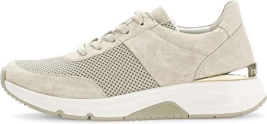 Gabor Rollingsoft Sneakers met sleehak vrijetijdsschoen lage schoen veterschoen logo op de hiel - Foto 5
