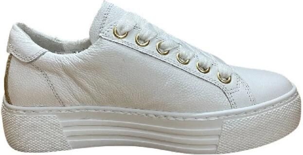 Gabor Witte Gouden Sneakers van geperst leer Multicolor Dames - Foto 10