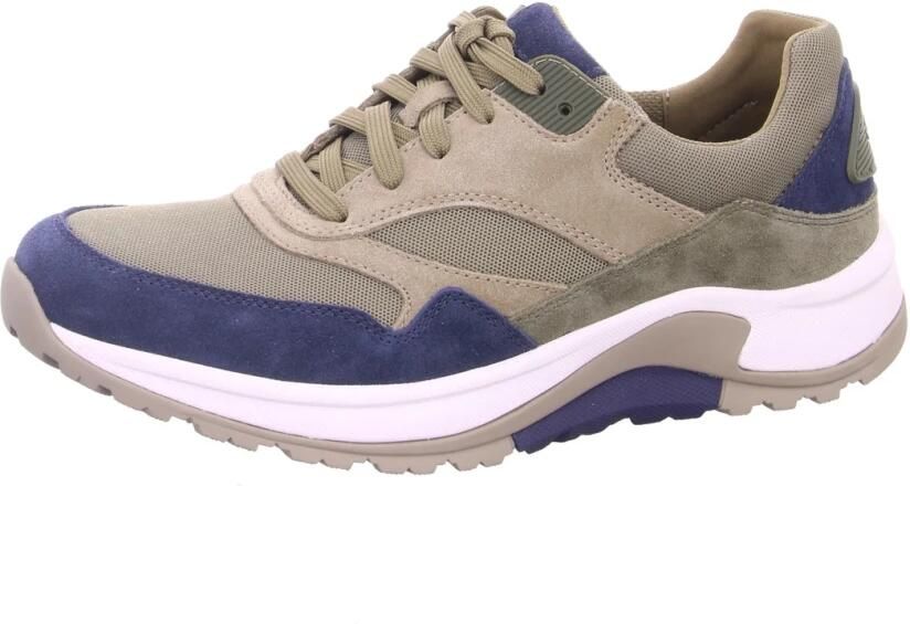 Gabor Rollingsoft Sneaker 8000.15.21 Blauw Groen Zand Combi