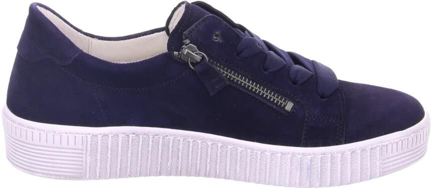 Gabor Plateausneakers met twee ritsen vrijetijdsschoen lage schoen veterschoen - Foto 2