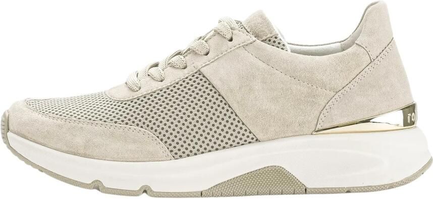 Gabor Rollingsoft Sneakers met sleehak vrijetijdsschoen lage schoen veterschoen logo op de hiel - Foto 4