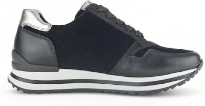 Gabor Sneakers met sleehak Turijn vrijetijdsschoen halfschoen veterschoen gepolsterde schacht h-breedte - Foto 11