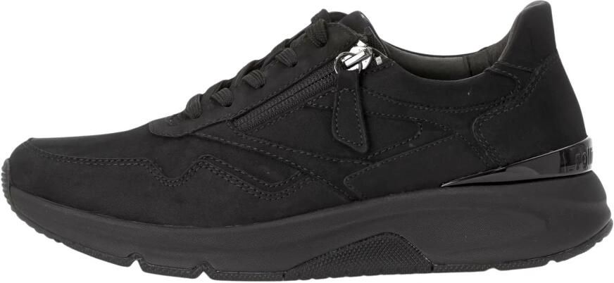 Gabor Rollingsoft Sneakers met sleehak vrijetijdsschoen lage schoen veterschoen logo op de hiel - Foto 2