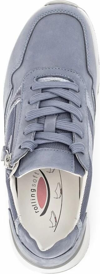 Gabor Rollingsoft Sneakers blauw Leer Dames - Foto 4
