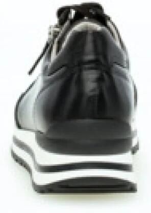 GABOR Lage Sneakers Dames 528 Maat: 37 Materiaal: Leer Kleur: Zwart - Foto 4