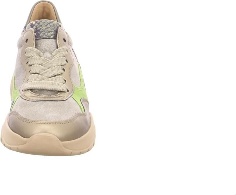 Gabor Plateausneakers veterschoen halfhoge schoen met modieuze contrast inzetten - Foto 2