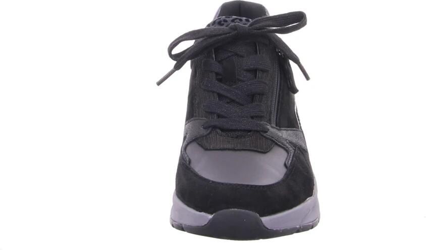 GABOR Lage Sneakers Dames 878 Maat: 37 Materiaal: Suède Kleur: Zwart - Foto 4