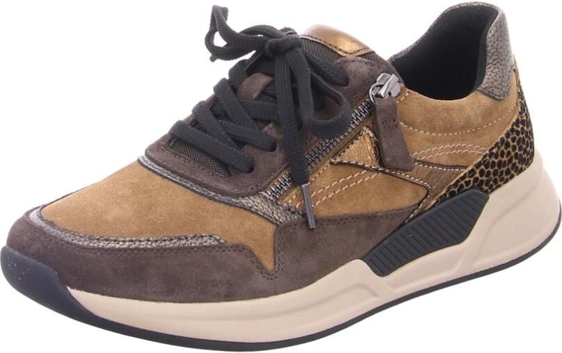 Gabor Rollingsoft Sneakers met sleehak veterschoenen lage schoen vrijetijdsschoen met zijrits - Foto 3