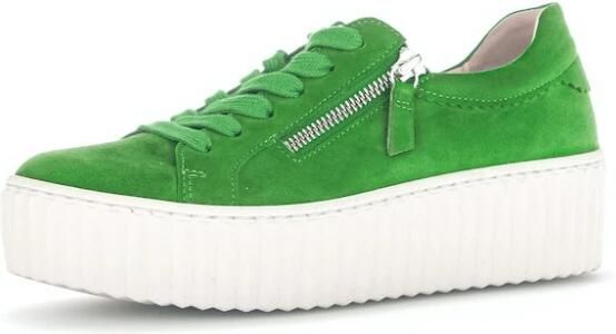 Gabor dames plateausneaker groen - Foto 2