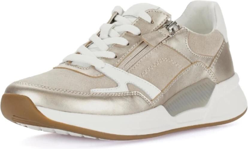 Gabor Rollingsoft Gabor Veterschoen Rolling Soft Rits Beige Goud - Foto 12