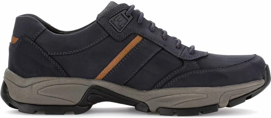 Gabor Heren Sneakers Laag Gecertificeerd Leer Veters Blue - Foto 2