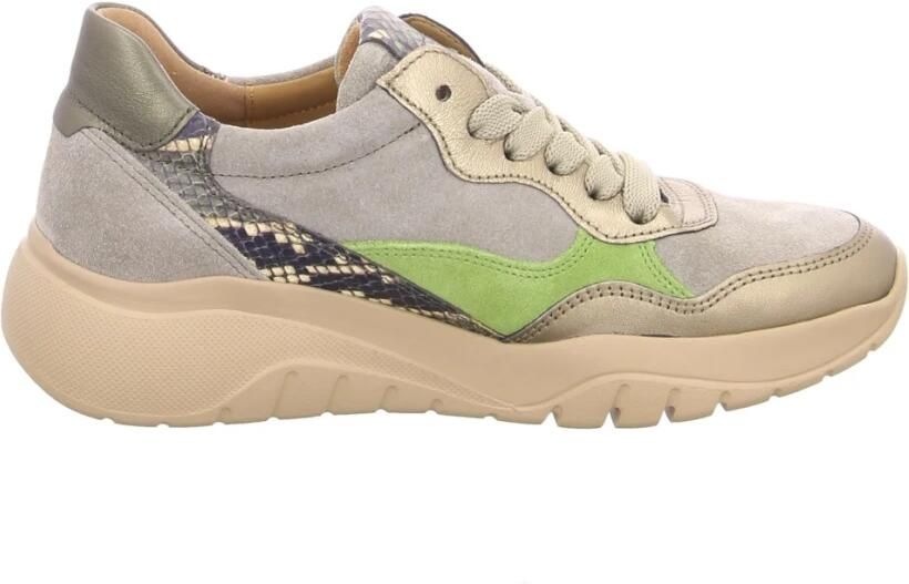 Gabor Plateausneakers veterschoen halfhoge schoen met modieuze contrast inzetten