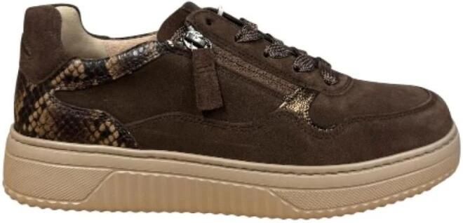 Gabor 6016.01.001 Sneakers Bruin Suede Dames Breedtemaat K Bruin - Foto 2