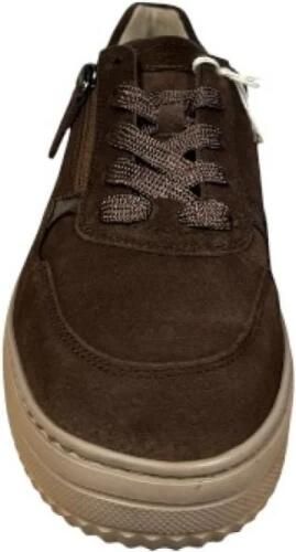 Gabor 6016.01.001 Sneakers Bruin Suede Dames Breedtemaat K Bruin - Foto 4