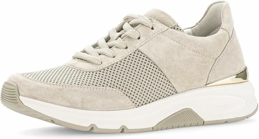 Gabor Rollingsoft Sneakers met sleehak vrijetijdsschoen lage schoen veterschoen logo op de hiel - Foto 4