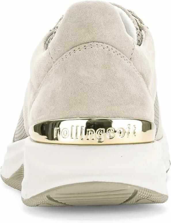 Gabor Rollingsoft Sneakers met sleehak vrijetijdsschoen lage schoen veterschoen logo op de hiel - Foto 3