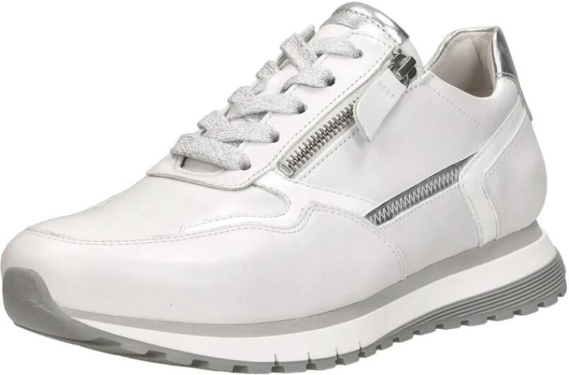GABOR Lage Sneakers Dames 378 Maat: 42 Materiaal: Leer Kleur: Wit - Foto 6