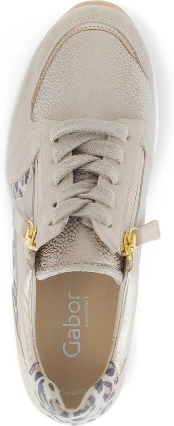 GABOR Lage Sneakers Dames 307 Maat: 36 Materiaal: Suède Kleur: Beige