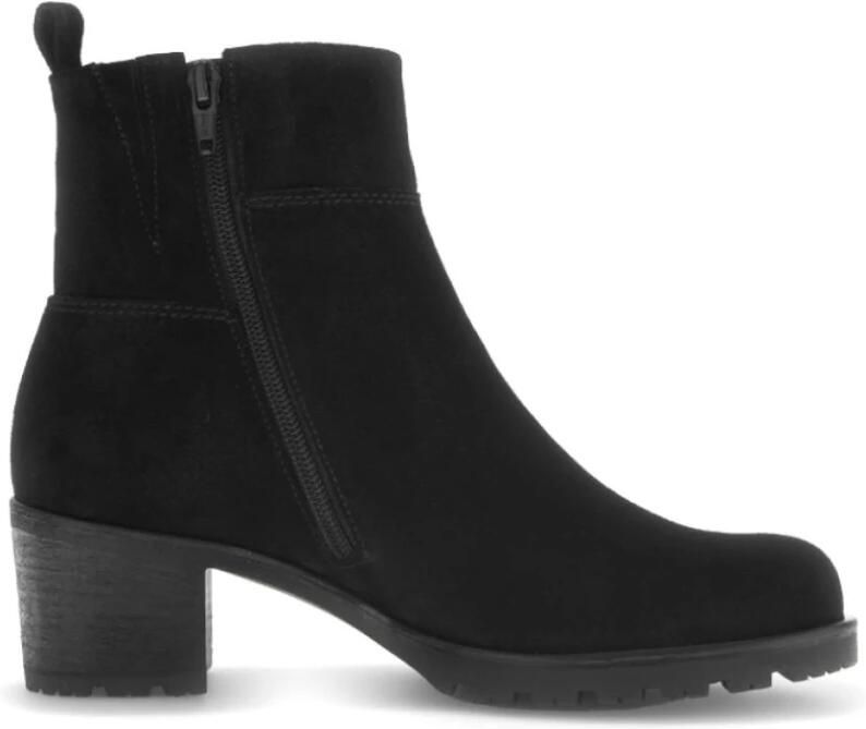 Gabor Enkellaarsjes zwart Suede Dames