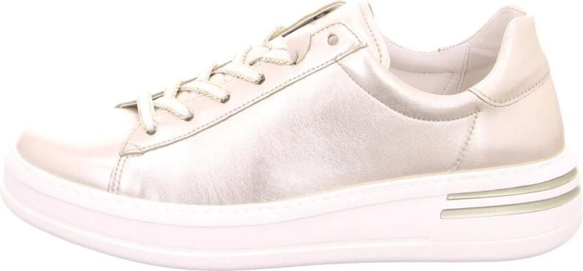 GABOR Lage Sneakers Dames 395 Maat: 38 Materiaal: Leer Kleur: Goud - Foto 3
