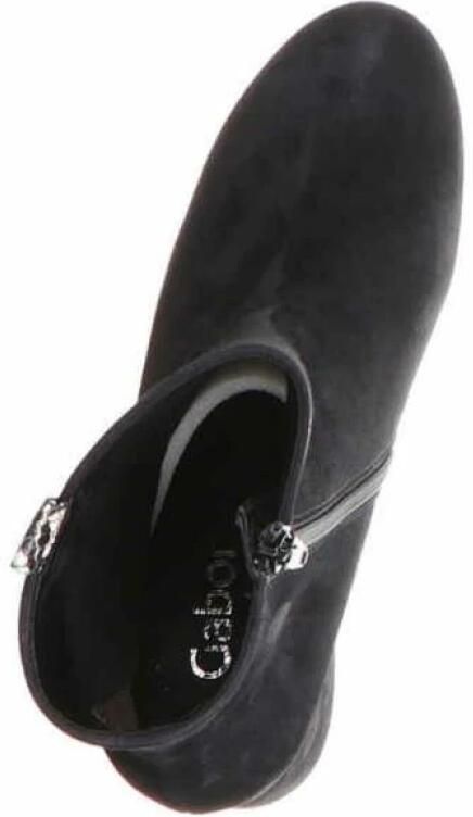 Gabor Blauwe Velvet Enkellaarzen Best Fitting Blue Dames - Foto 4
