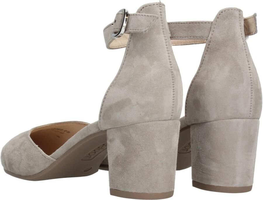 Gabor Taupe Suède Hoge Hak Enkellaarzen Beige Dames - Foto 9