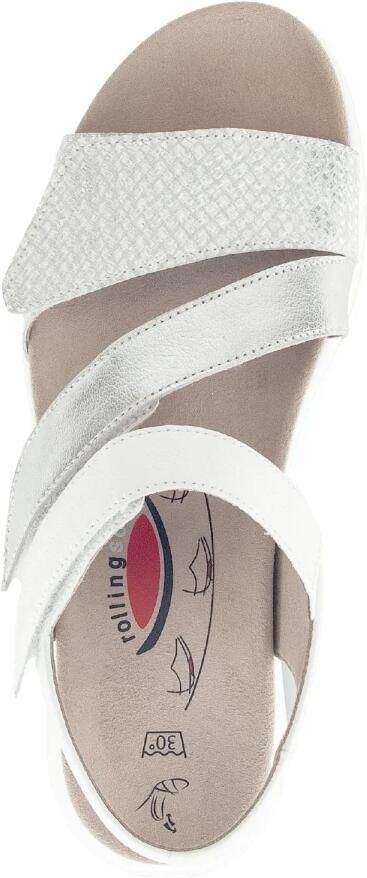 Gabor Rollingsoft Gabor Rolling Soft Leren Dames Sandalen Wit - Foto 5