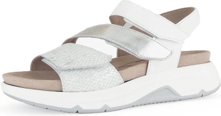 Gabor Rollingsoft Gabor Rolling Soft Leren Dames Sandalen Wit - Foto 2