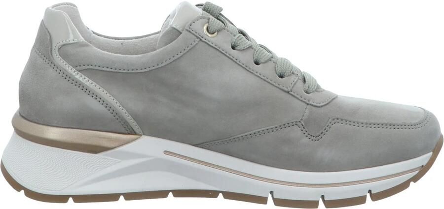 Gabor Sneakers Dames Lage sneakers Damesschoenen Suède 86.587 Groen - Foto 3